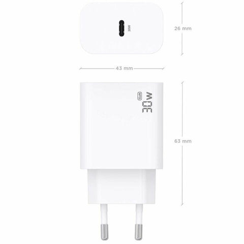 Wall Charger Aisens A110-0940 White 30 W Wall Charger Aisens A110-0940 White 30 W