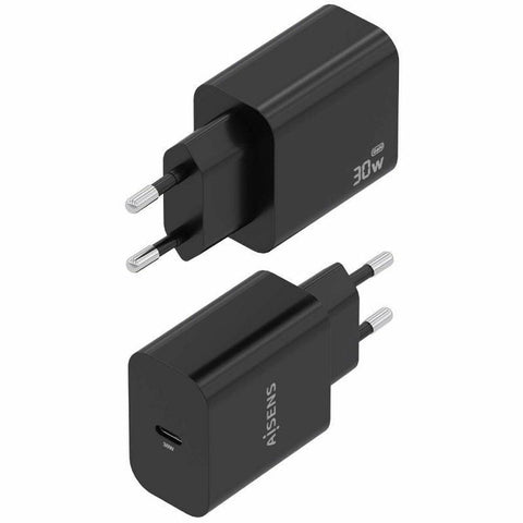 Wall Charger Aisens A110-0941 Black 30 W Wall Charger Aisens A110-0941 Black 30 W