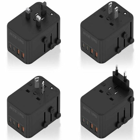 Wall Charger Aisens ASPS-2A2C08-BK 25 W Black Wall Charger Aisens ASPS-2A2C08-BK 25 W Black
