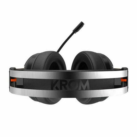 Gaming Headset with Microphone Krom NXKROMKDE Black Black/Orange Gaming Headset with Microphone Krom NXKROMKDE Black Black/Orange