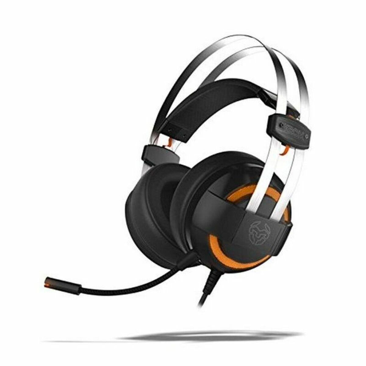 Gaming Headset with Microphone Krom NXKROMKDE Black Black/Orange Gaming Headset with Microphone Krom NXKROMKDE Black Black/Orange