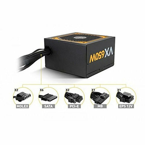 Power supply Nox-Xtreme NXURVX650BZ ATX 650 W 80 Plus Bronze Power supply Nox-Xtreme NXURVX650BZ ATX 650 W 80 Plus Bronze