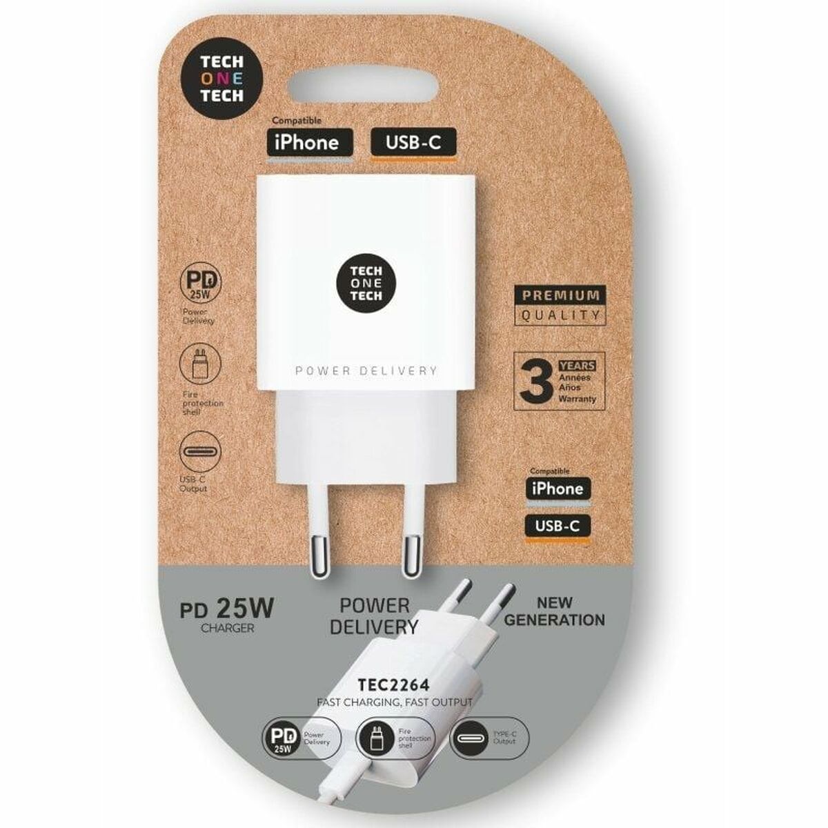 Wall Charger Tech One Tech TEC2264 25 W Wall Charger Tech One Tech TEC2264 25 W