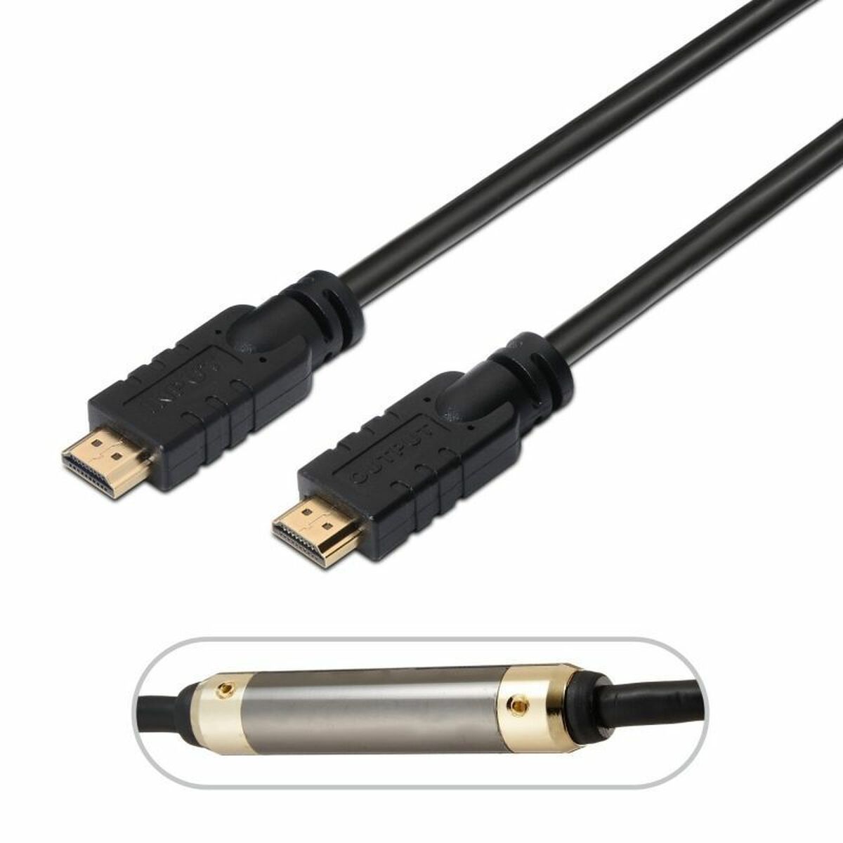 HDMI Cable Aisens A119-0104 Black 20 m HDMI Cable Aisens A119-0104 Black 20 m
