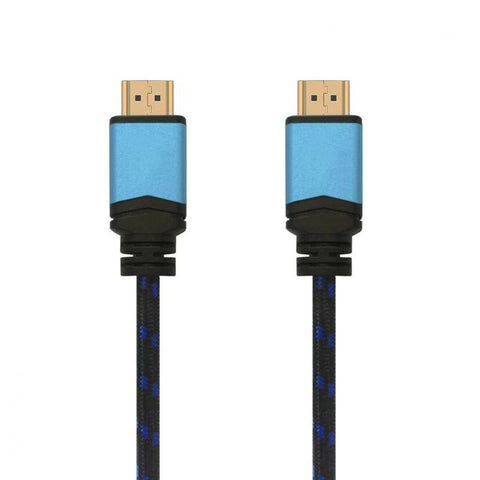 HDMI Cable Aisens A120-0359 5 m Black/Blue 4K Ultra HD HDMI Cable Aisens A120-0359 5 m Black/Blue 4K Ultra HD