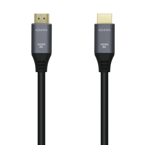 HDMI Cable Aisens A150-0426 Black Black/Grey 1 m HDMI Cable Aisens A150-0426 Black Black/Grey 1 m