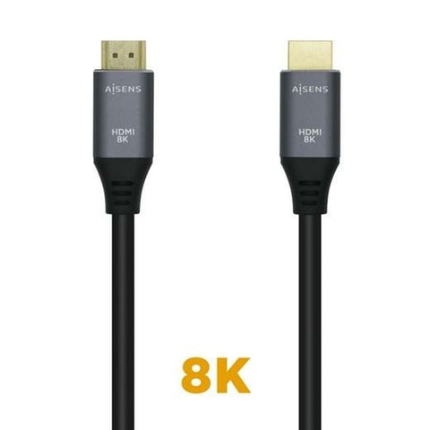 HDMI Cable Aisens A150-0426 Black Black/Grey 1 m HDMI Cable Aisens A150-0426 Black Black/Grey 1 m