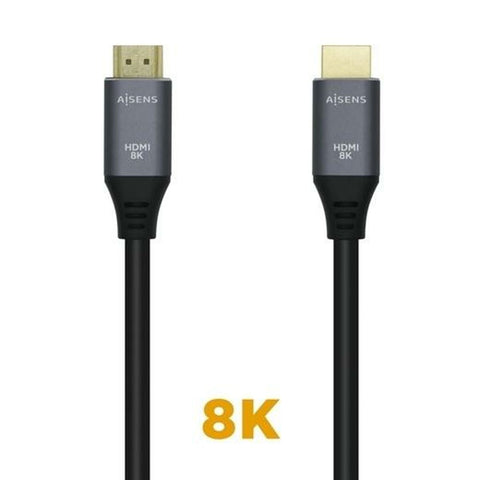 HDMI Cable Aisens A150-0427 Black Black/Grey 1,5 m HDMI Cable Aisens A150-0427 Black Black/Grey 1,5 m
