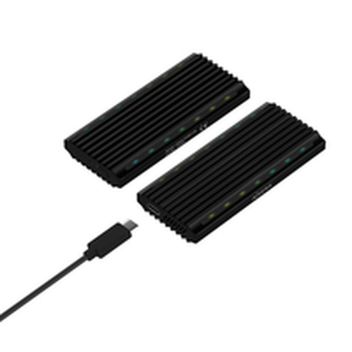 Hard drive case Aisens ASM2-RGB012B Black Hard drive case Aisens ASM2-RGB012B Black