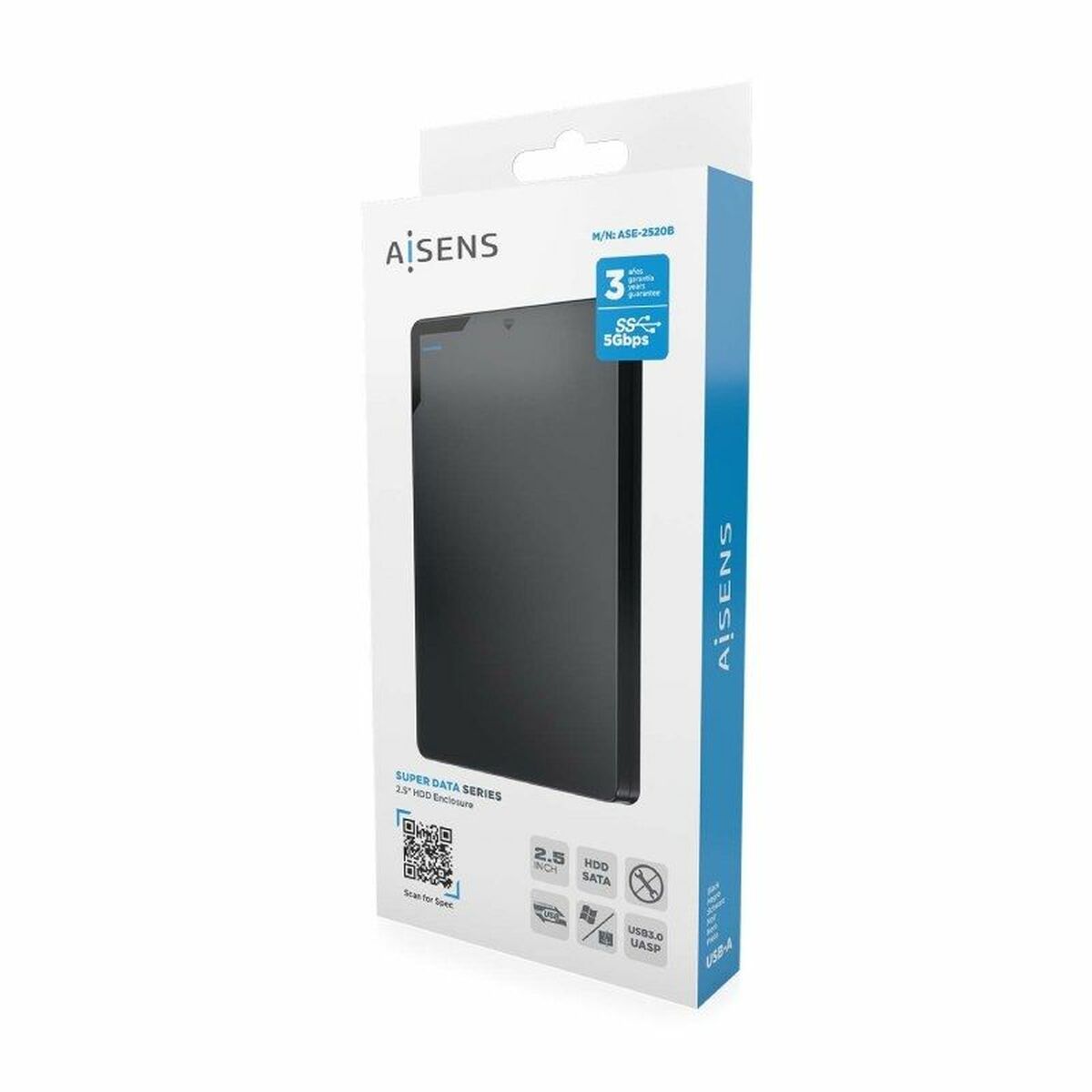 Hard drive case Aisens ASE-2520B Hard drive case Aisens ASE-2520B