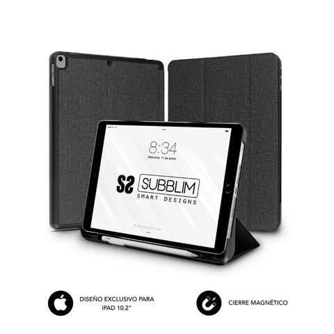 Tablet cover Subblim FUNDA TABLET IPAD 10.2'' 9/8/7 Gen BLACK Black 10,2" Tablet cover Subblim FUNDA TABLET IPAD 10.2'' 9/8/7 Gen BLACK Black 10,2"
