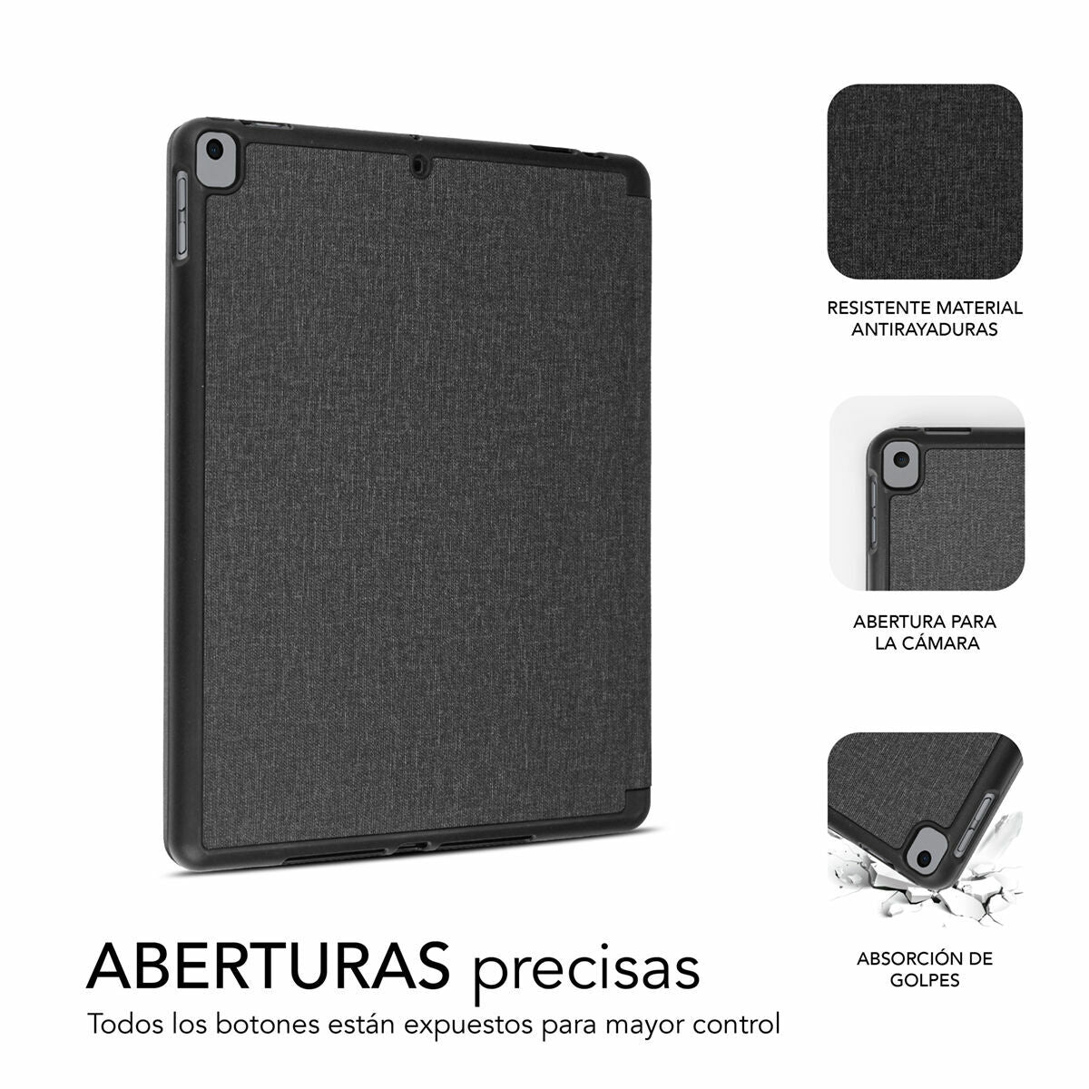 Tablet cover Subblim FUNDA TABLET IPAD 10.2'' 9/8/7 Gen BLACK Black 10,2" Tablet cover Subblim FUNDA TABLET IPAD 10.2'' 9/8/7 Gen BLACK Black 10,2"