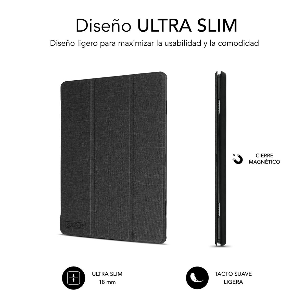 Tablet cover Subblim M10 Plus 3a Gen Black 10,6" Tablet cover Subblim M10 Plus 3a Gen Black 10,6"