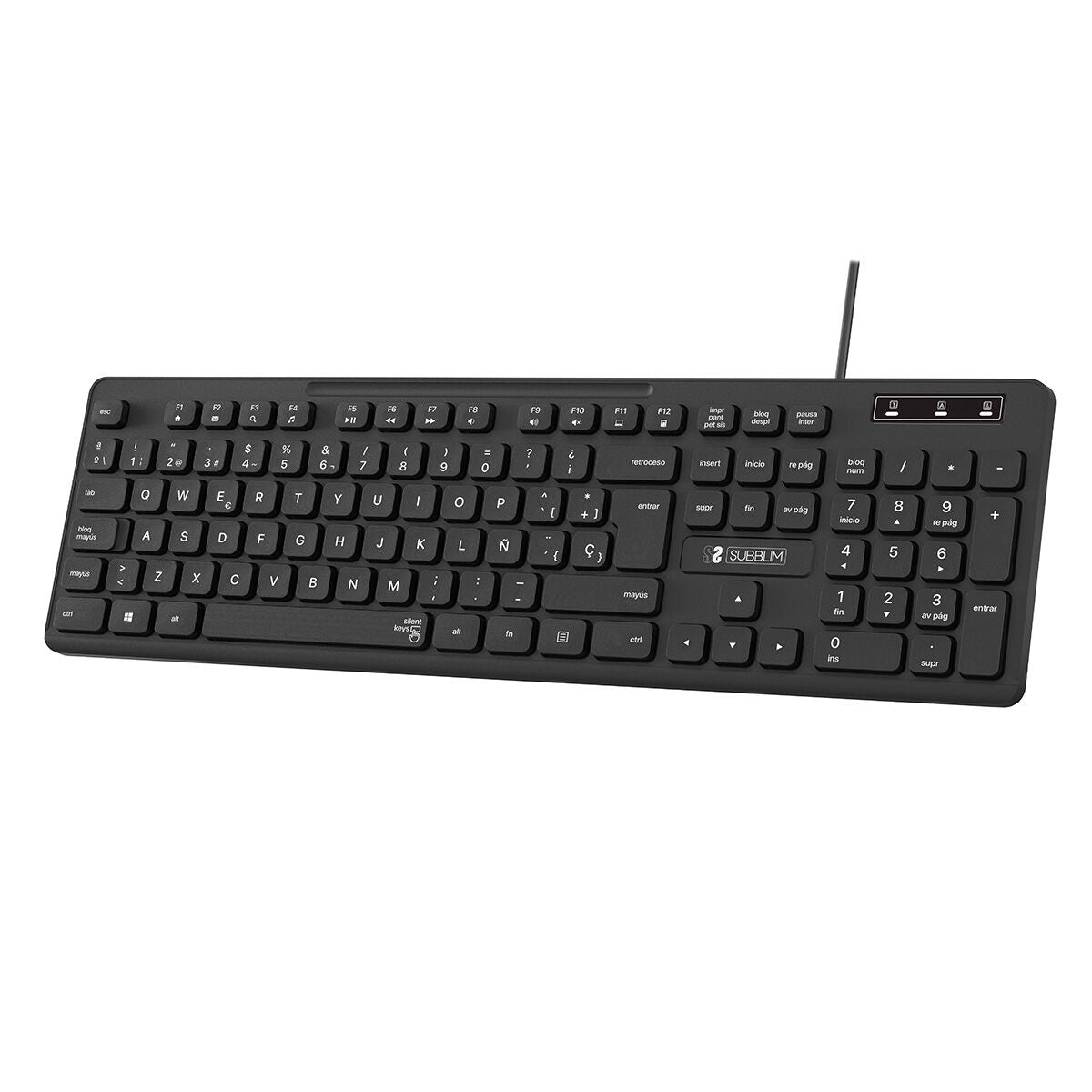 Numeric keyboard Subblim Black Numeric keyboard Subblim Black