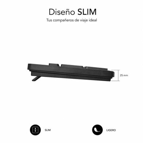 Numeric keyboard Subblim Black Numeric keyboard Subblim Black