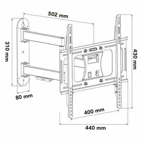 Wall Bracket Nox-Xtreme NXLITEWALLFLEX 55" Wall Bracket Nox-Xtreme NXLITEWALLFLEX 55"