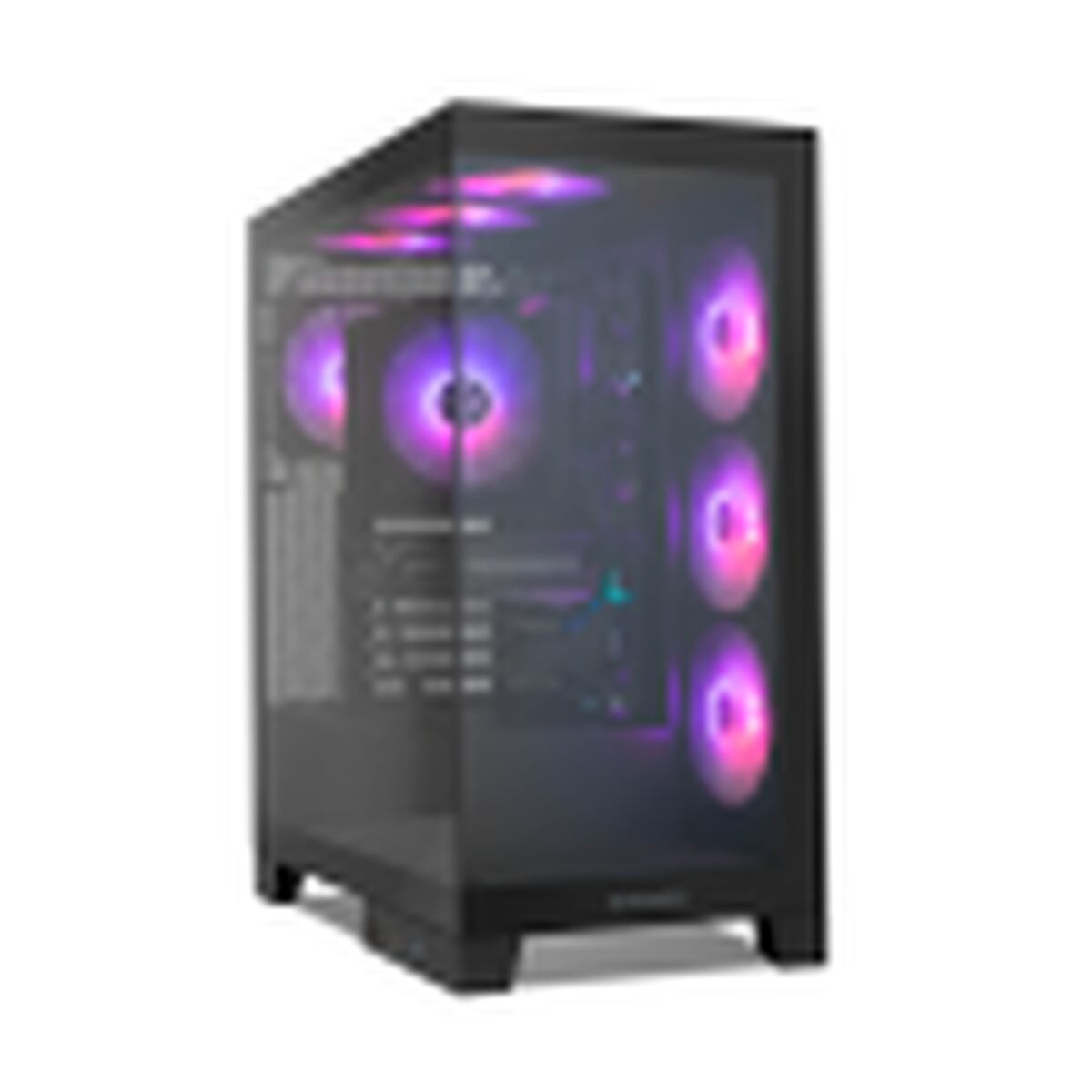 ATX Semi-tower Box Nox-Xtreme NXHUMMERGLOCKBK Black ATX Semi-tower Box Nox-Xtreme NXHUMMERGLOCKBK Black