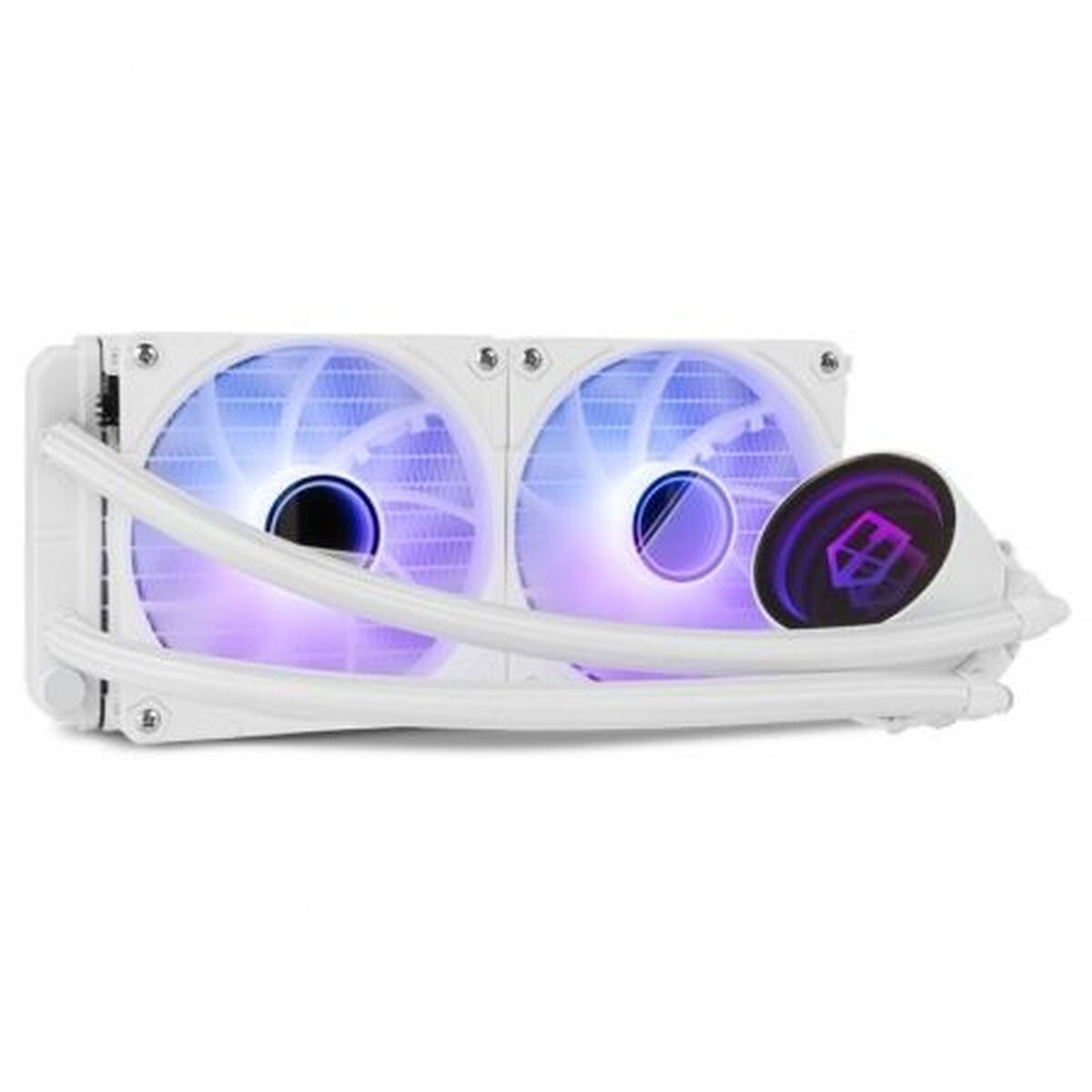 Headphone stand Nox-Xtreme NXHUMMERM240ARGBW White Aluminium Headphone stand Nox-Xtreme NXHUMMERM240ARGBW White Aluminium