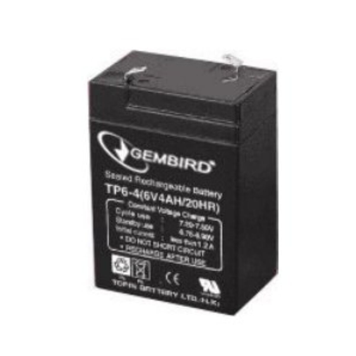 Battery for Uninterruptible Power Supply System UPS GEMBIRD BAT-6V4.5AH 4,5 AH 6 V Battery for Uninterruptible Power Supply System UPS GEMBIRD BAT-6V4.5AH 4,5 AH 6 V