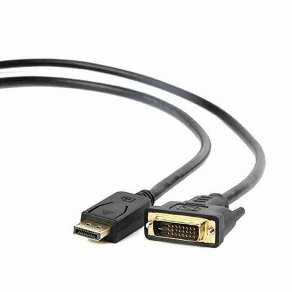 DisplayPort to DVI Adapter GEMBIRD CC-DPM-DVIM-6 1080 px 1,8 m Black 1,8 m DisplayPort to DVI Adapter GEMBIRD CC-DPM-DVIM-6 1080 px 1,8 m Black 1,8 m