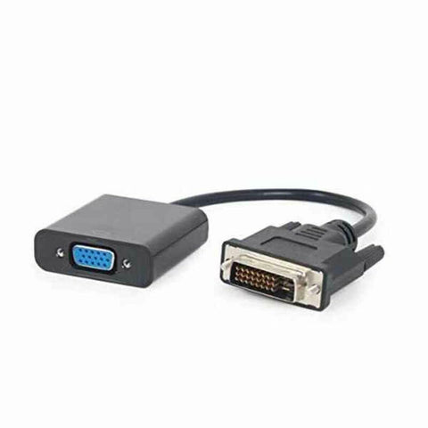 DVI to VGA Adapter GEMBIRD A-DVID-VGAF-01 Black 20 cm DVI to VGA Adapter GEMBIRD A-DVID-VGAF-01 Black 20 cm