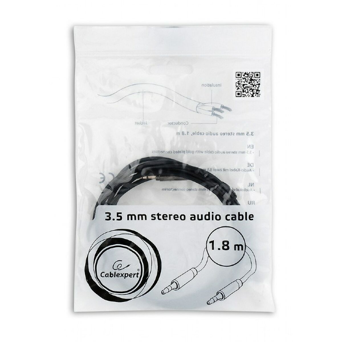 Audio Jack Cable (3.5mm) GEMBIRD CCAP-444-6 1,8 m Audio Jack Cable (3.5mm) GEMBIRD CCAP-444-6 1,8 m