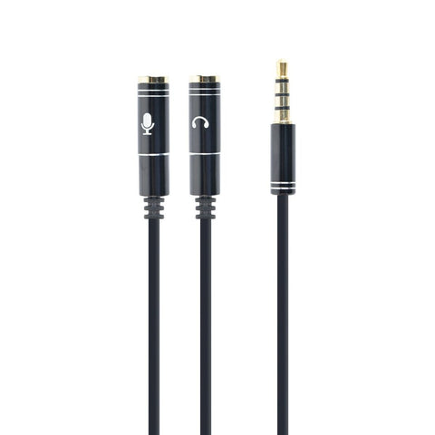 Audio Jack (3.5 mm) Splitter Cable GEMBIRD CCA-417M 20 cm Audio Jack (3.5 mm) Splitter Cable GEMBIRD CCA-417M 20 cm