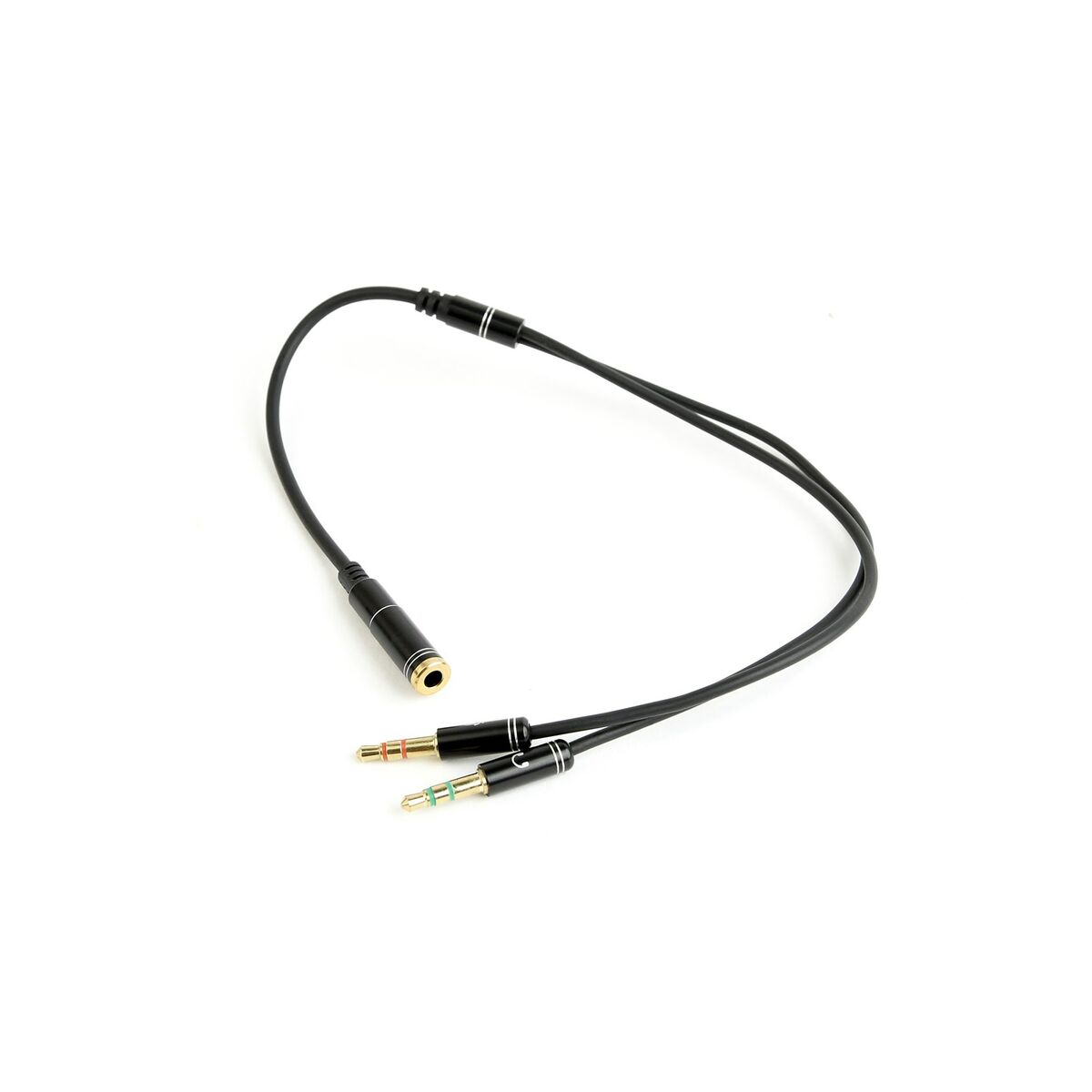 Audio Jack (3.5 mm) Splitter Cable GEMBIRD CCA-418M 20 cm Audio Jack (3.5 mm) Splitter Cable GEMBIRD CCA-418M 20 cm