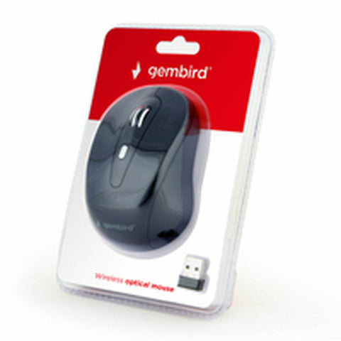 Wireless Mouse GEMBIRD MUSW-6B-01 Black Monochrome 1600 dpi Wireless Mouse GEMBIRD MUSW-6B-01 Black Monochrome 1600 dpi