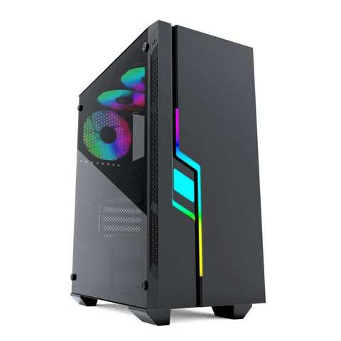 ATX Semi-tower Box GEMBIRD CCC-FC-2000 Black Multicolour ATX Semi-tower Box GEMBIRD CCC-FC-2000 Black Multicolour