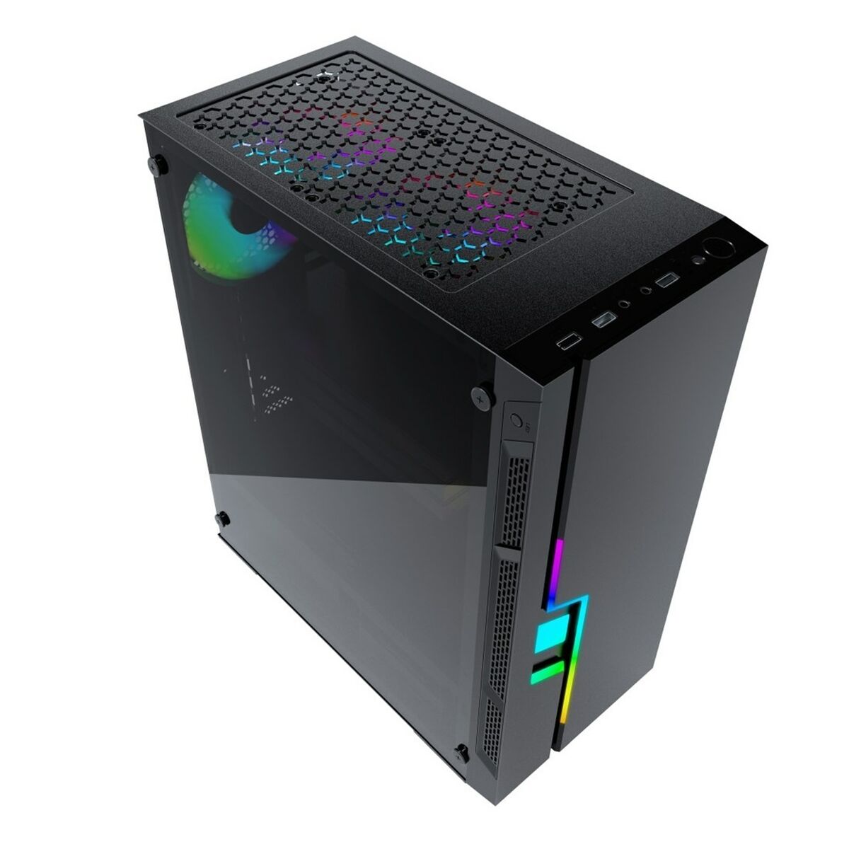 ATX Semi-tower Box GEMBIRD CCC-FC-2000 Black Multicolour ATX Semi-tower Box GEMBIRD CCC-FC-2000 Black Multicolour