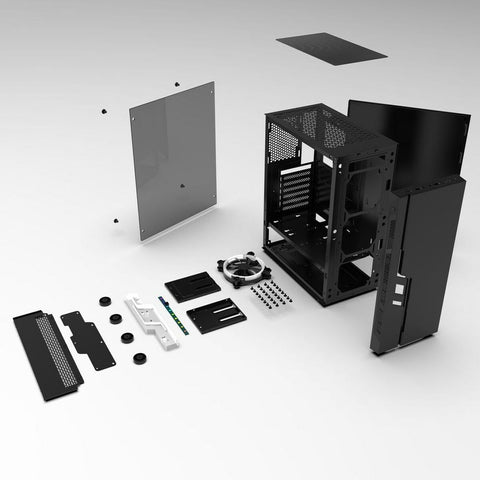 ATX Semi-tower Box GEMBIRD CCC-FC-2000 Black Multicolour ATX Semi-tower Box GEMBIRD CCC-FC-2000 Black Multicolour