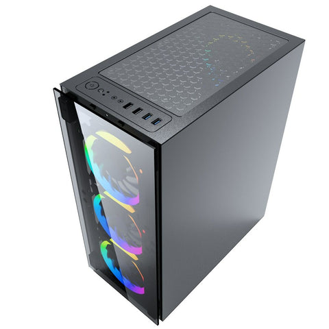 ATX Semi-tower Box GEMBIRD CCC-FC-1500RGB Black ATX Semi-tower Box GEMBIRD CCC-FC-1500RGB Black