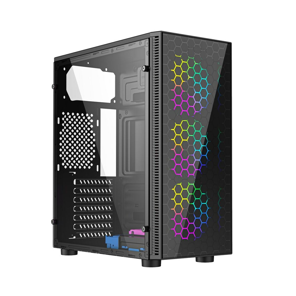 ATX Semi-tower Box GEMBIRD CCC-FC-500 Black Multicolour ATX Semi-tower Box GEMBIRD CCC-FC-500 Black Multicolour