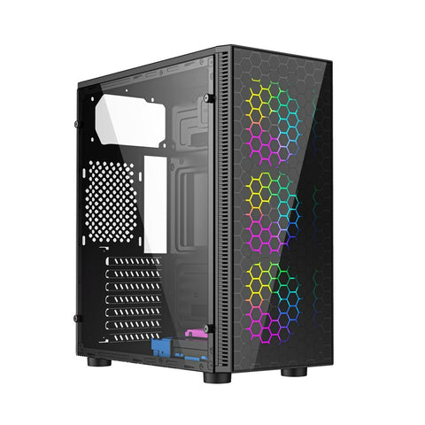 ATX Semi-tower Box GEMBIRD CCC-FC-500 Black Multicolour ATX Semi-tower Box GEMBIRD CCC-FC-500 Black Multicolour