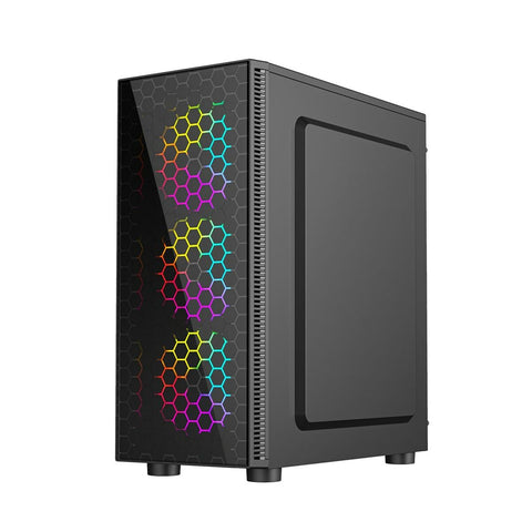 ATX Semi-tower Box GEMBIRD CCC-FC-500 Black Multicolour ATX Semi-tower Box GEMBIRD CCC-FC-500 Black Multicolour