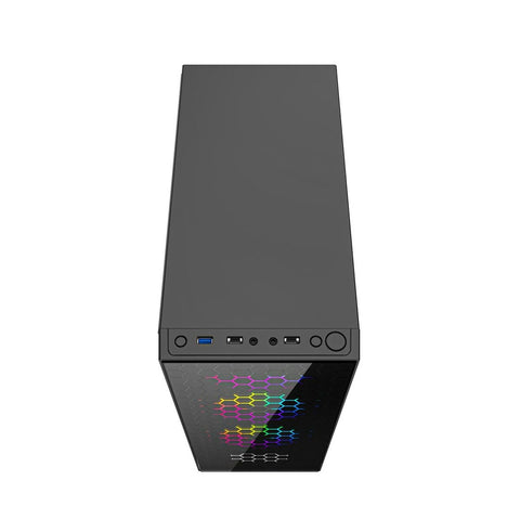 ATX Semi-tower Box GEMBIRD CCC-FC-500 Black Multicolour ATX Semi-tower Box GEMBIRD CCC-FC-500 Black Multicolour