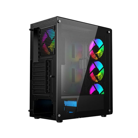 ATX Semi-tower Box GEMBIRD CCC-FC-400X Black Multicolour ATX Semi-tower Box GEMBIRD CCC-FC-400X Black Multicolour