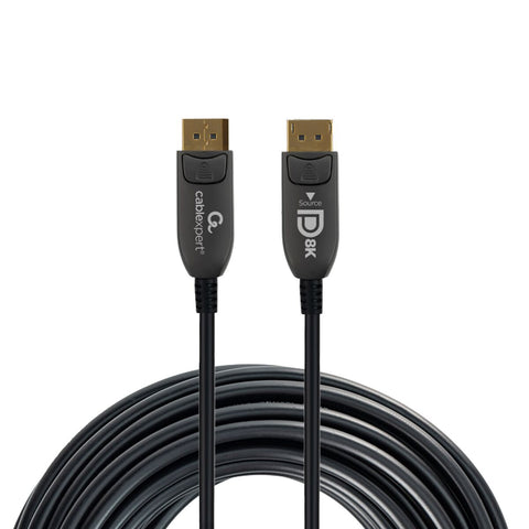 DisplayPort Cable GEMBIRD CC-DP8K-AOC-20M Black 20 m DisplayPort Cable GEMBIRD CC-DP8K-AOC-20M Black 20 m