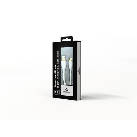 Charger GEMBIRD CC-USB2S-AM8PM-1.5M-W Charger GEMBIRD CC-USB2S-AM8PM-1.5M-W