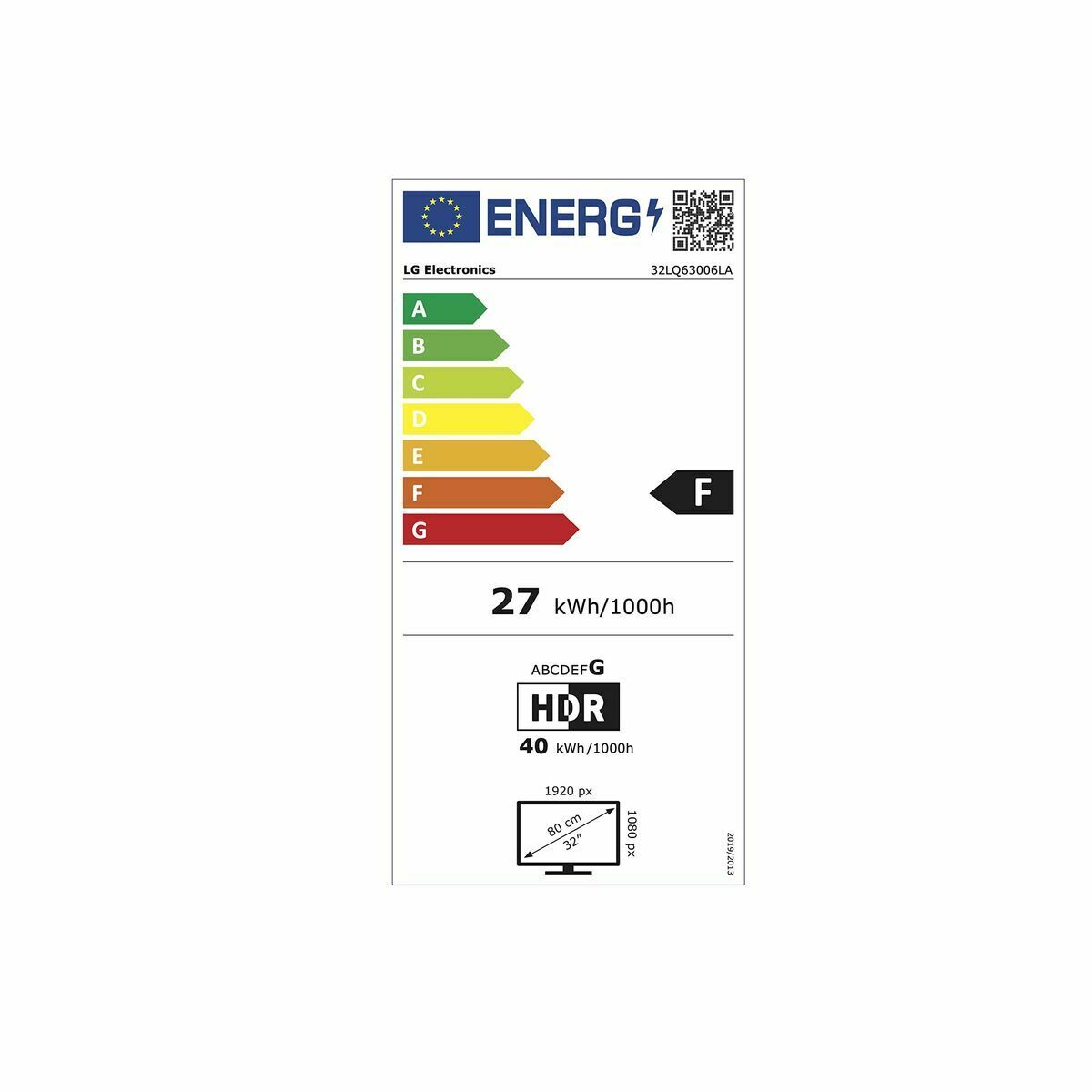 Smart TV LG 32LQ63006LA.AEU Full HD 32" LED HDR HDR10 Smart TV LG 32LQ63006LA.AEU Full HD 32" LED HDR HDR10