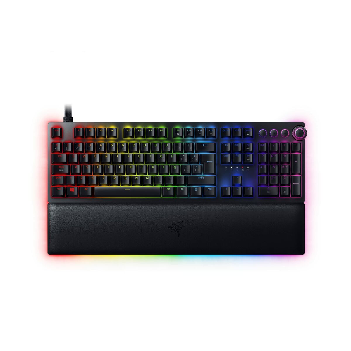 Gaming Keyboard Razer Huntsman V2 Black Spanish Qwerty Gaming Keyboard Razer Huntsman V2 Black Spanish Qwerty