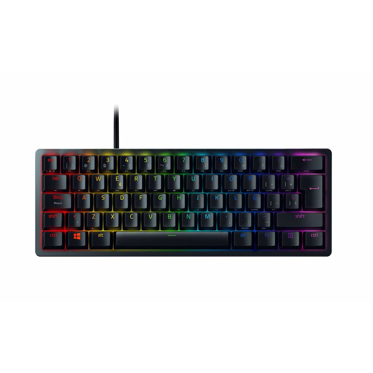 Gaming Keyboard Razer Huntsman Mini (Red Switch) Black Spanish Qwerty Gaming Keyboard Razer Huntsman Mini (Red Switch) Black Spanish Qwerty
