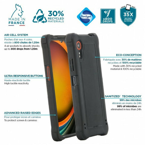 Mobile cover Mobilis 054016 Black Grey Mobile cover Mobilis 054016 Black Grey