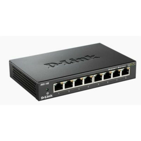 Switch D-Link DGS-108 8 p 10 / 100 / 1000 Mbps Switch D-Link DGS-108 8 p 10 / 100 / 1000 Mbps