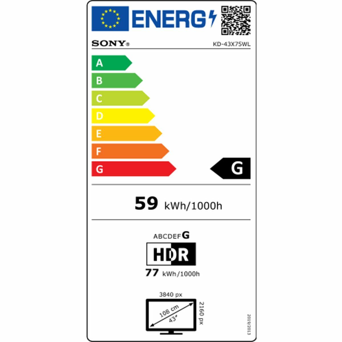 Smart TV Sony KD-43X75WL 4K Ultra HD 43" LED Smart TV Sony KD-43X75WL 4K Ultra HD 43" LED