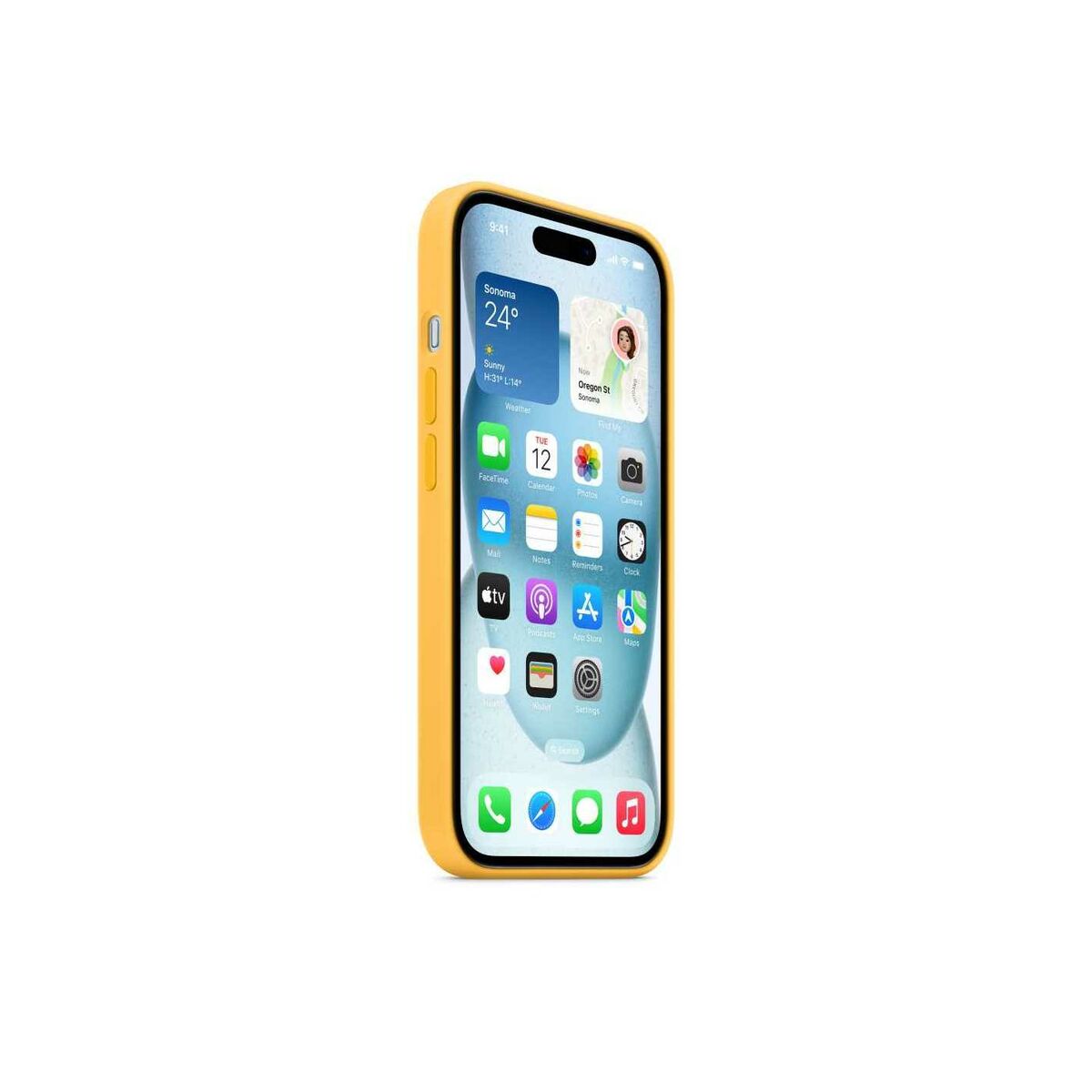 Mobile cover Apple MWNA3ZM/A Yellow iPhone 15 Mobile cover Apple MWNA3ZM/A Yellow iPhone 15