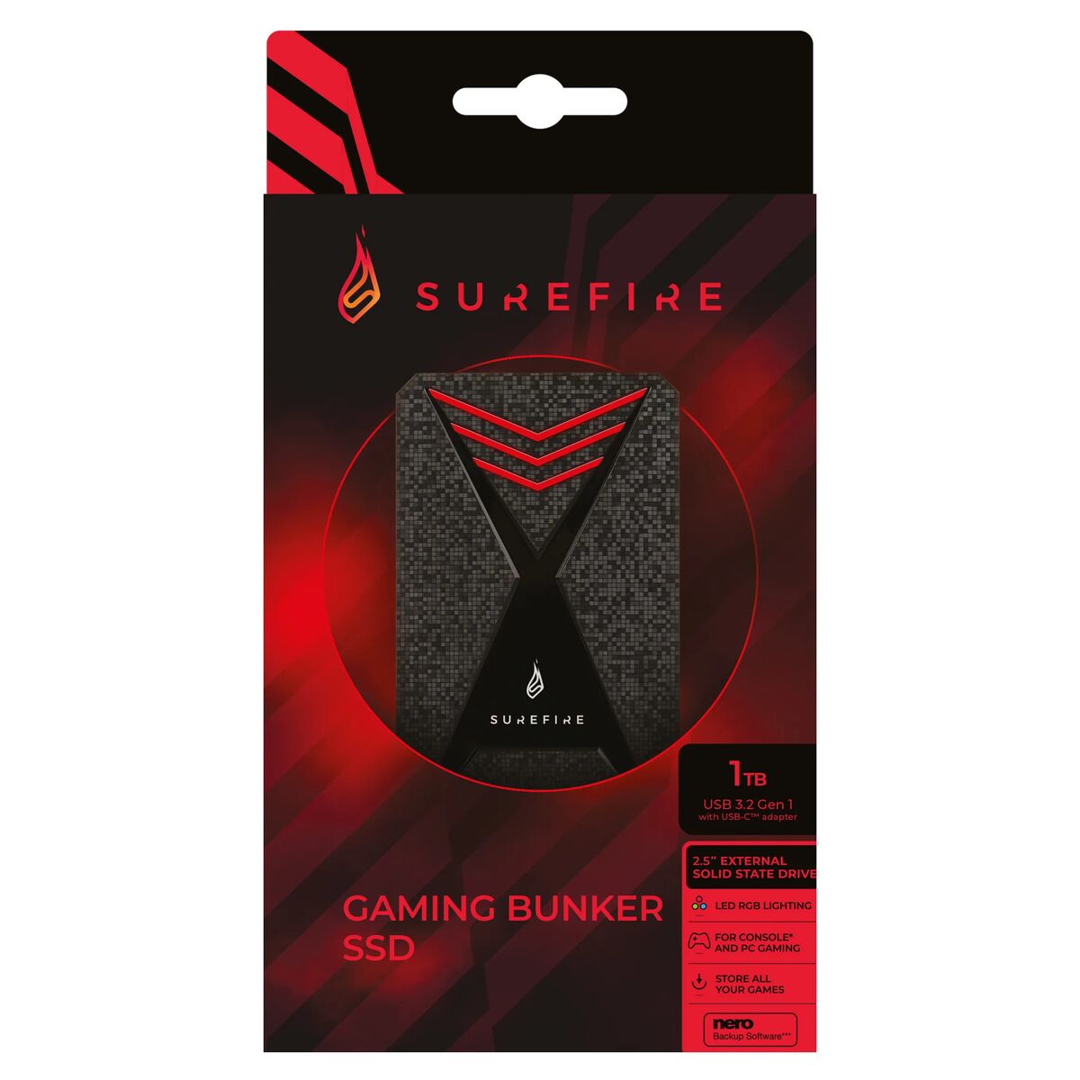 External Hard Drive Verbatim Surefire GX3 SSD 512 GB 512 GB SSD External Hard Drive Verbatim Surefire GX3 SSD 512 GB 512 GB SSD