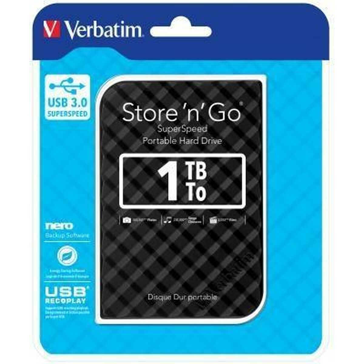 External Hard Drive Verbatim Store n Go 1 TB External Hard Drive Verbatim Store n Go 1 TB