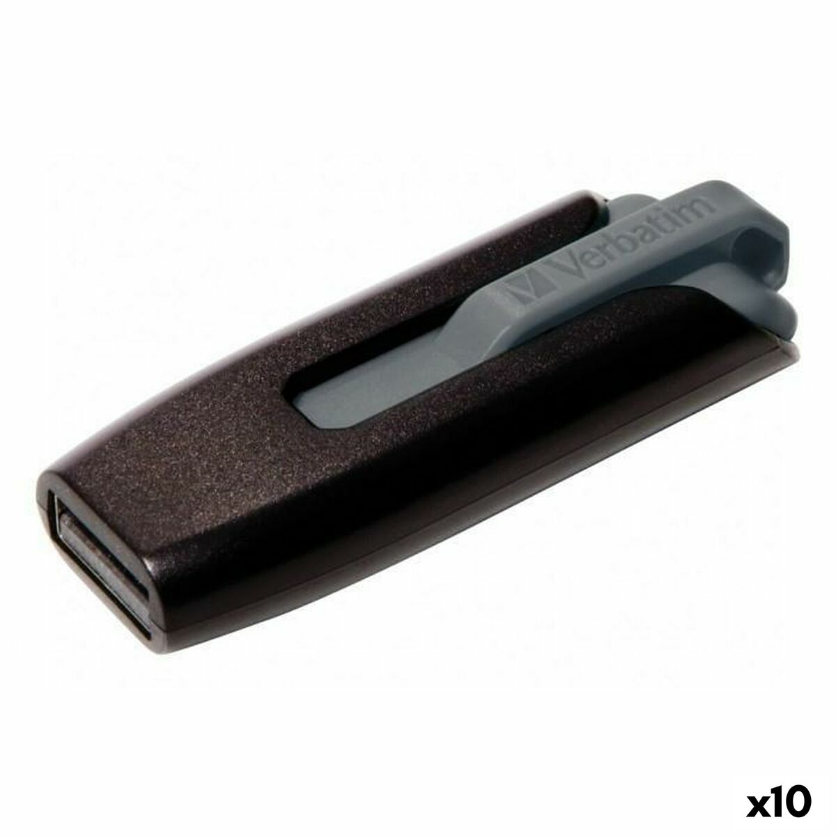Pendrive Verbatim V3 Store 'n' Go Black 128 GB (10 Units) Pendrive Verbatim V3 Store 'n' Go Black 128 GB (10 Units)